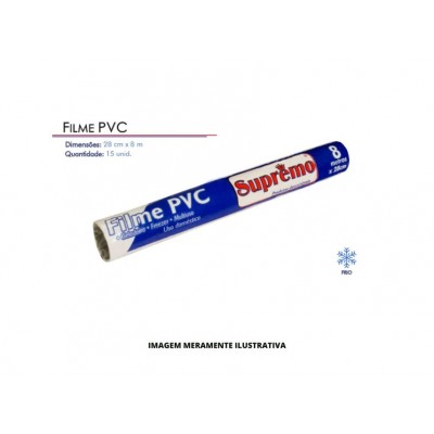 FILME PVC - SUPREMO - 28cmX8M - CX50